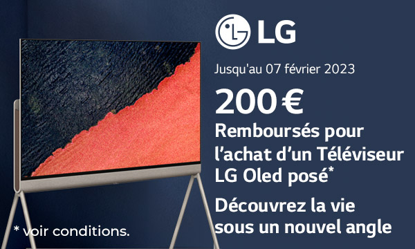 TV LG : 200 € remboursés