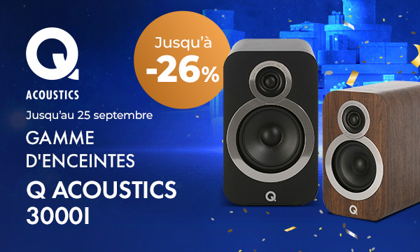 Q acoustics 3000i : jusqu'à -26 %