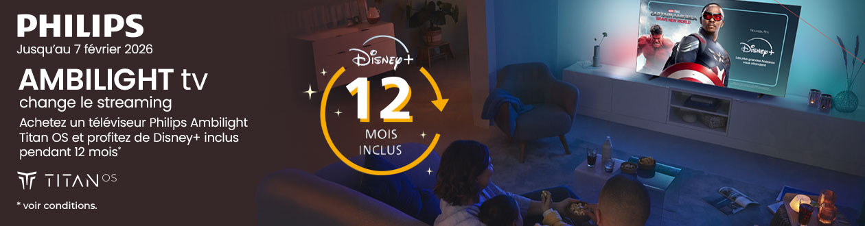 Promotion Philips Ambilight TV avec Titan OS