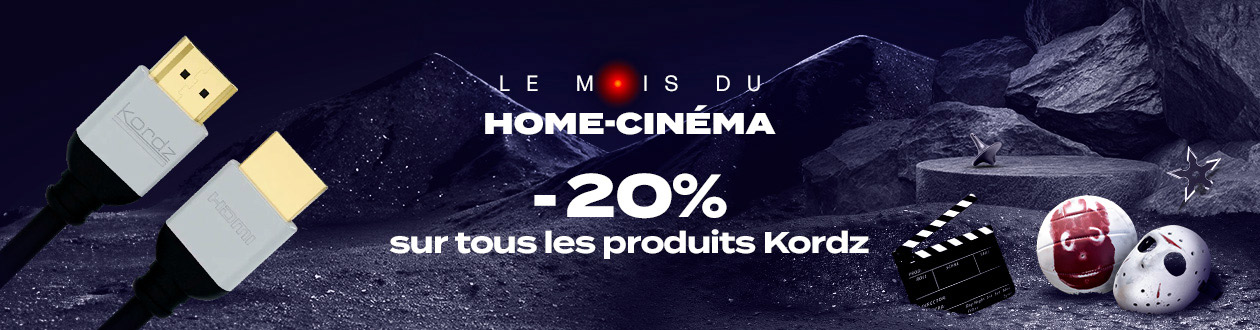 Mois Home-Cinéma 2023 : -20% sur les câbles HDMI Kordz*