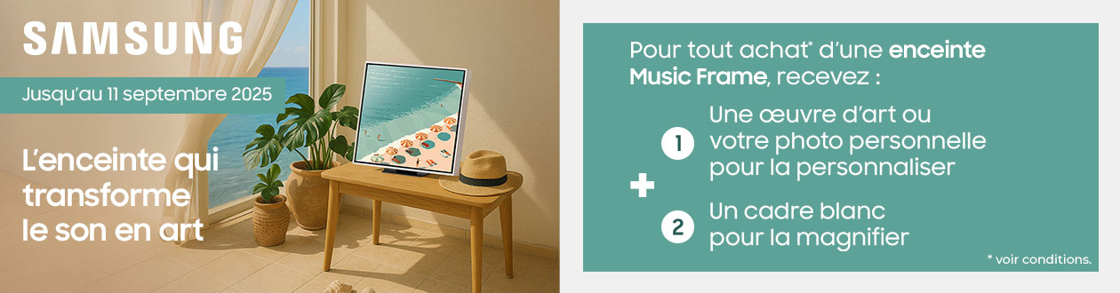 Samsung Music Frame : l’enceinte qui transforme le son en art