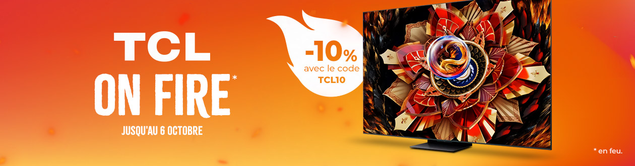 TV TCL en promo : -10 % avec le code TCL10