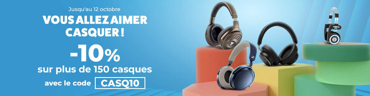 Vous allez aimer casquer : -10 % sur une sélection de casques avec le code CASQ10