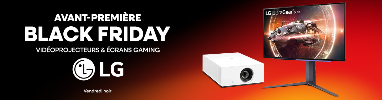 Avant première BF LG : jusqu'à -43 % sur des vidéoprojecteurs et écrans gaming