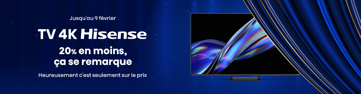 TV UHD 4K Hisense à -20 % : TVA Offerte