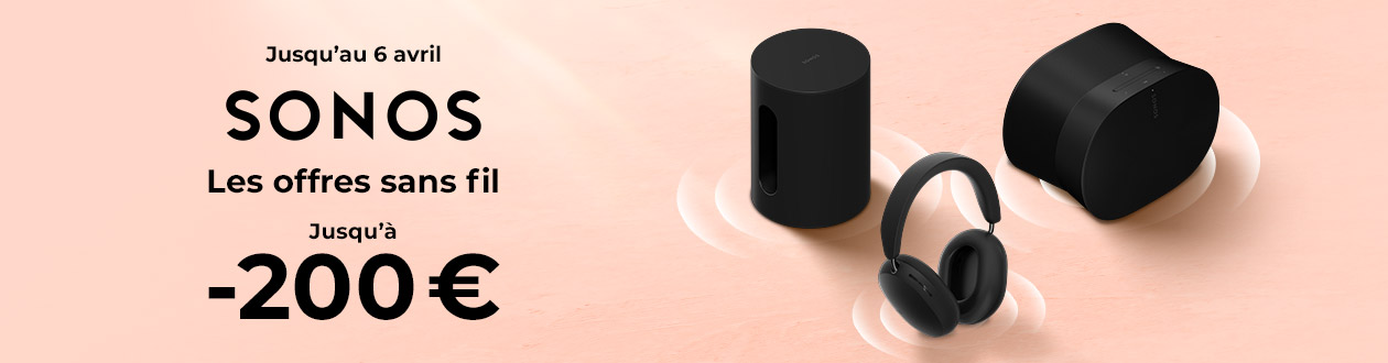 Les offres sans-fil Sonos : Jusqu'à -200 € de remise