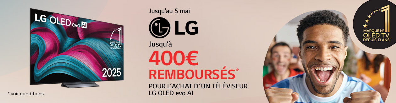 TV LG OLED Evo AI : offre de remboursement