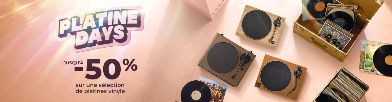 Platine days : jusqu'à -50 % de remise sur les platines vinyle