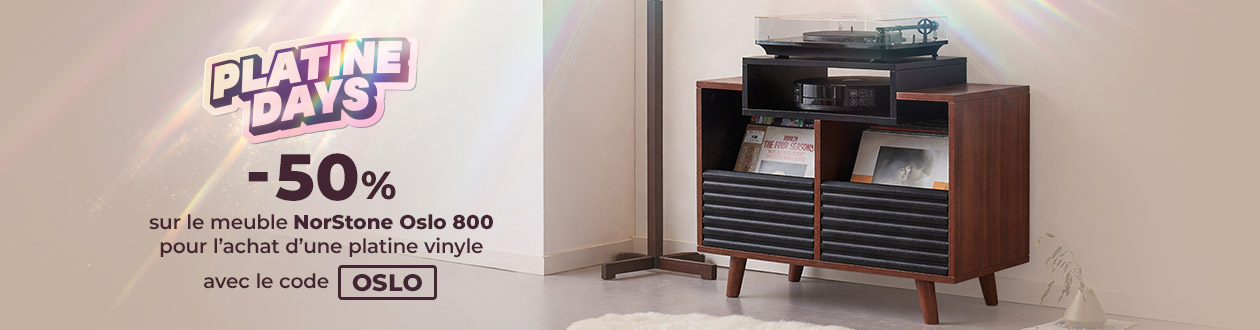 Platine days : -50 % sur le meuble Norstone avec le code OSLO à l'achat d'une platine