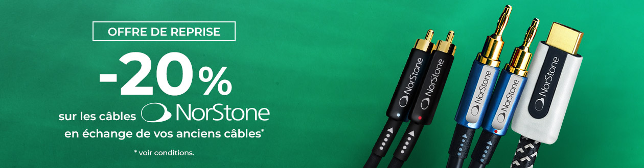 Offre reprise NorStone : remises sur les câbles hi-fi & home-cinéma
