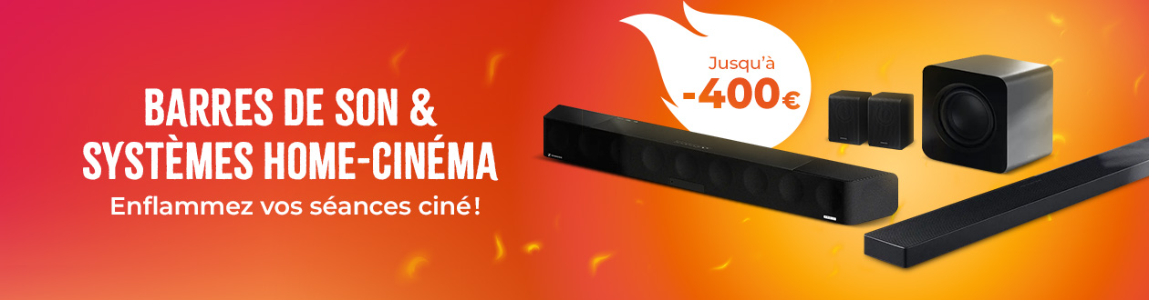 Enflammez vos séances ciné avec nos promos sur les barres de son