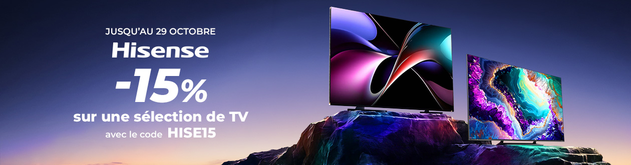 -15% sur une sélection de TV Hisense