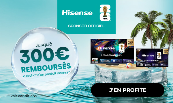 Hisense TV : jusqu'à 300 € remboursés