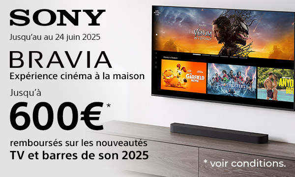 TV et barres de son Sony Bravia