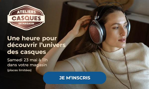 Ateliers casques en magasin. Une heure pour découvrir l'univers des casques. Samedi 23 mai à 11h dans votre magasinss. (places limitées). Je m'inscris. 